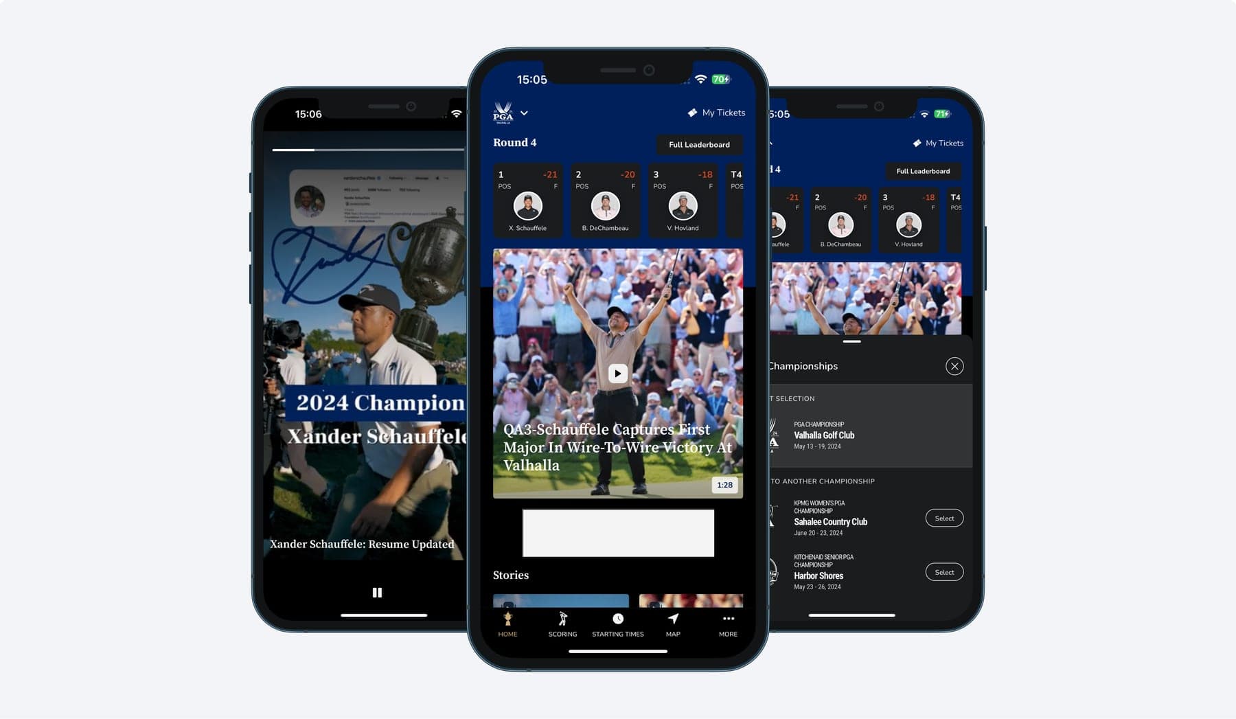 PGA Championship App project banner
