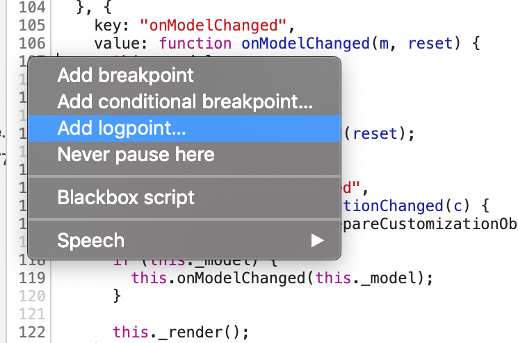 Add Logpoint