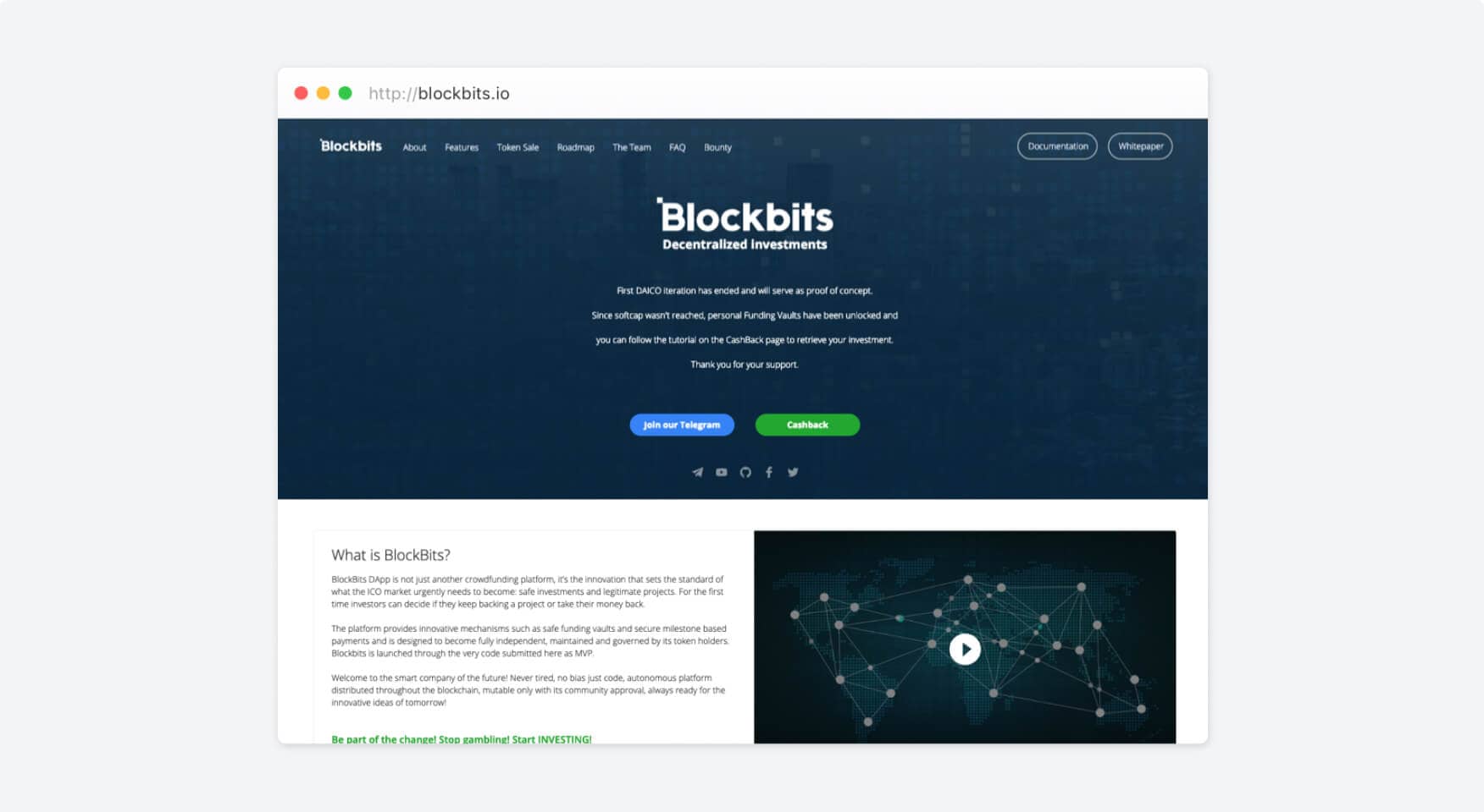 Blockbits | Decentralized Crowdfunding Platform